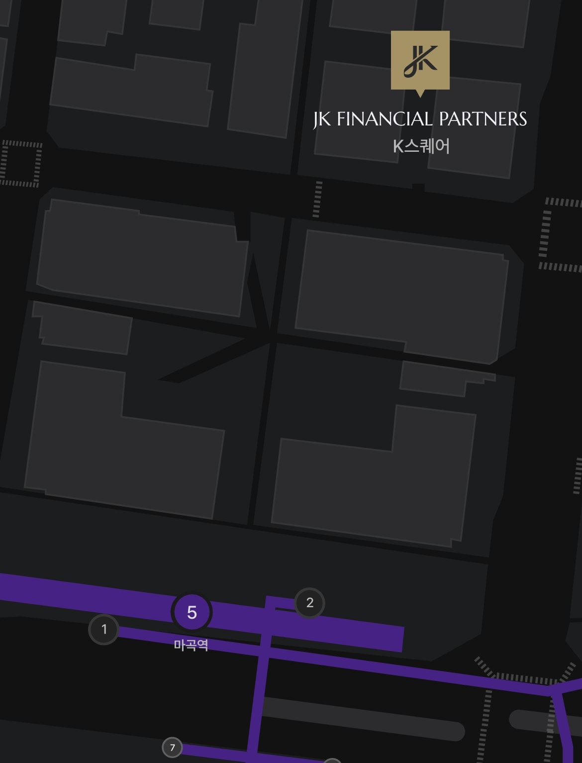 JK FINANCIAL PARTNERS 오시는 길 지도 — 마곡역 인근 K스퀘어 타워3