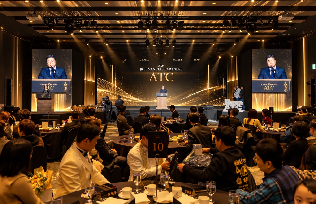 ATC 무대 위 수상자들